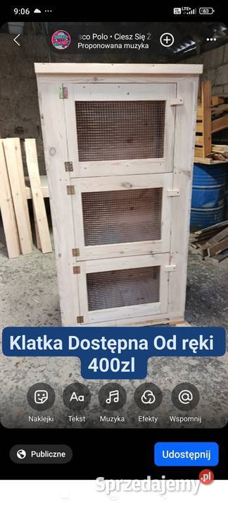 Klatki królików Syców