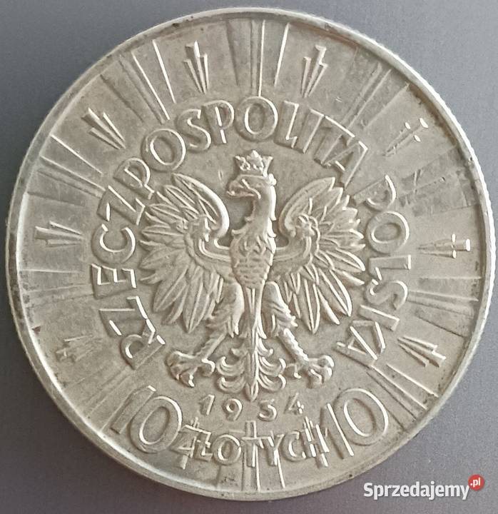 10 J Piłsudski 1934 r2orzeł urzędowy piękne i Konin