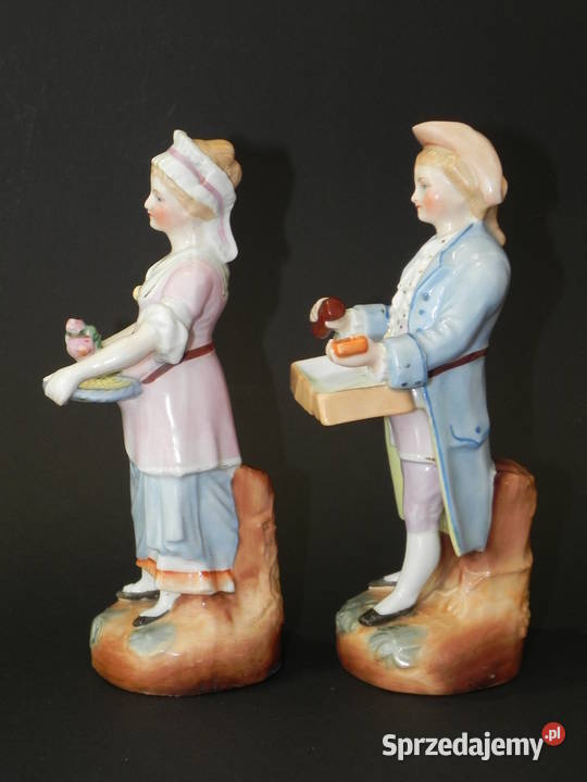 Porcelana stare figurki para sprzedawców wielkopolskie Środa Wielkopolska