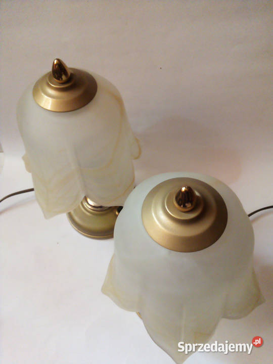 komplet dwie lampy stołowe do sypialni śląskie