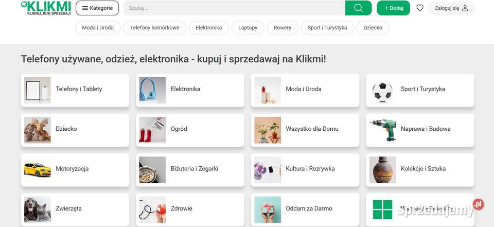 Sprzdam strona internetowa ecommerce tablica Warszawa