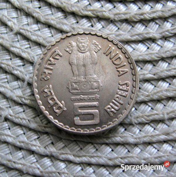 Indie 5 Rupie 2003r Dadabhai Naoroji Kalisz