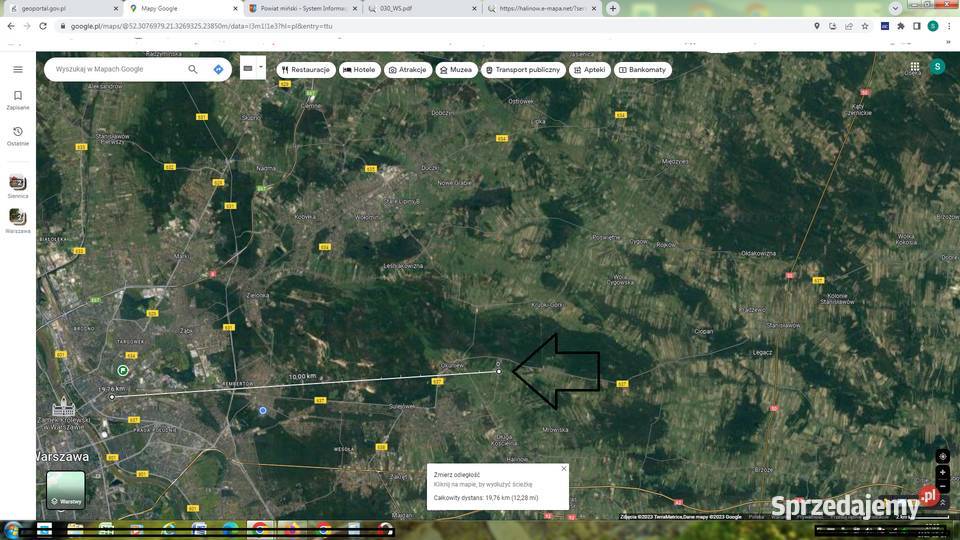 Pod rekreacje 2376m2 Zagórze gmHalinów kWwy mazowieckie