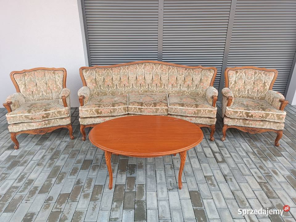 Salon Ludwik sofa fotele ława Meble Budzyń