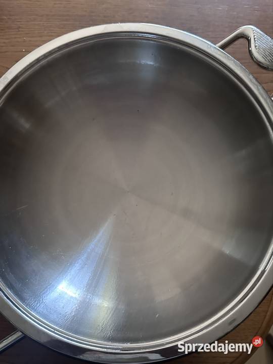 Naczynie Wok z pokrywą 45 l 30 2 uchwyty Garnki i szybkowary