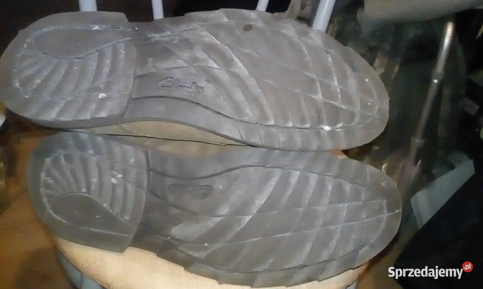 Buty trzewiki męskie skórzane Clarks 45 G skóra
