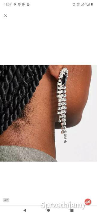 ASOS Długie Bogato zdobione kolczyki wieczorowe małopolskie Kraków