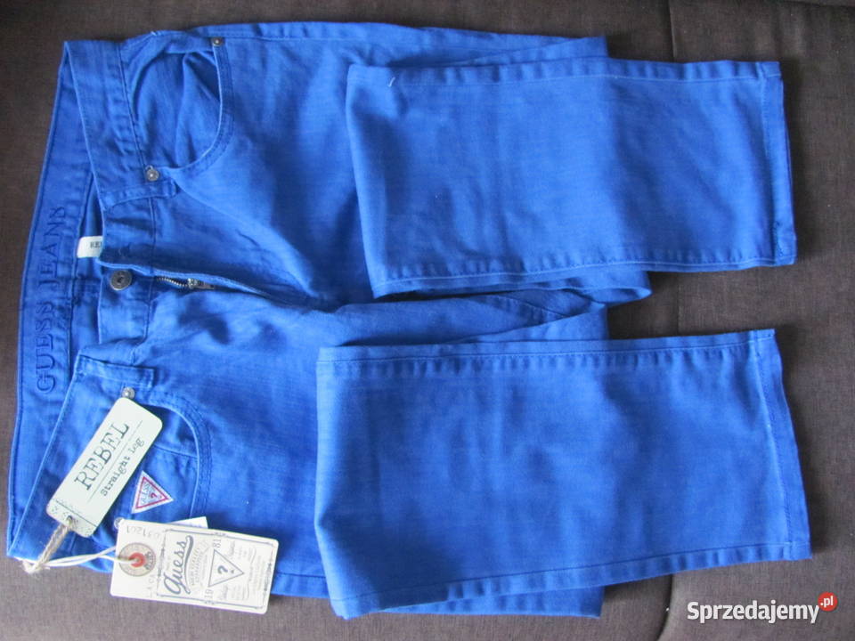spodnie niebieskie GUESS JEANS REBEL SLIM FIT 44 Zamość