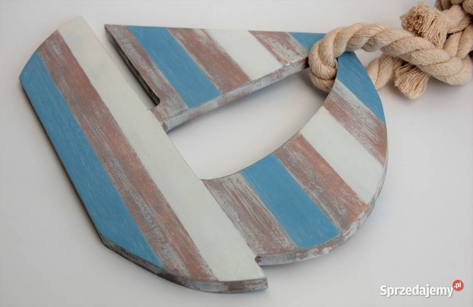 Łódź żaglówka zawieszka drewniana marynistyczna Lublin