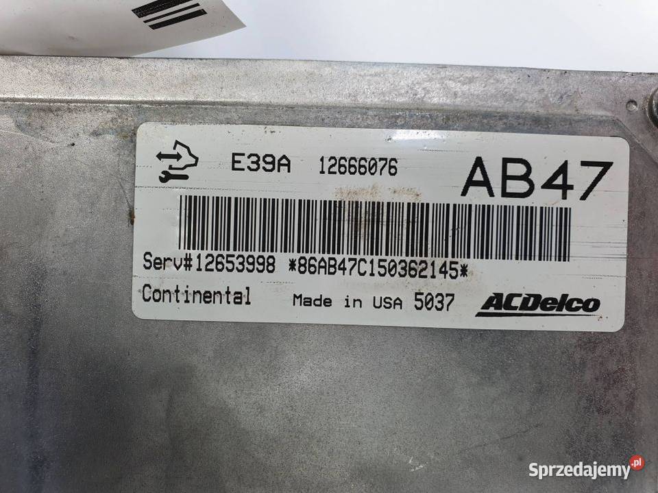 KOMPUTER OPEL INSIGNIA A LIFT 12666076 Lipno