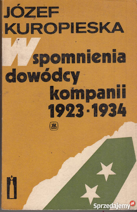 01908 WSPOMNIENIA DOWÓDCY KOMPANII 1923 1934 Czyrna
