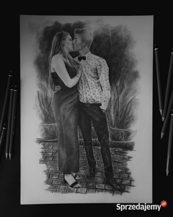 Portret rysunek ze zdjęcia na zamówienie Rękodzieło Rękodzieło lubelskie