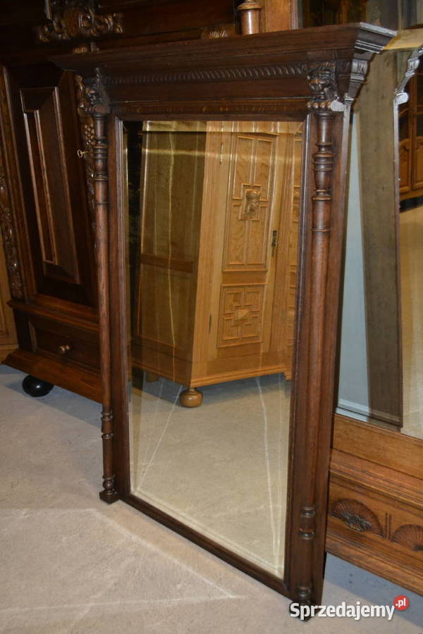 lustro neorenesansowe 1900 dąb 2 śląskie Będzin