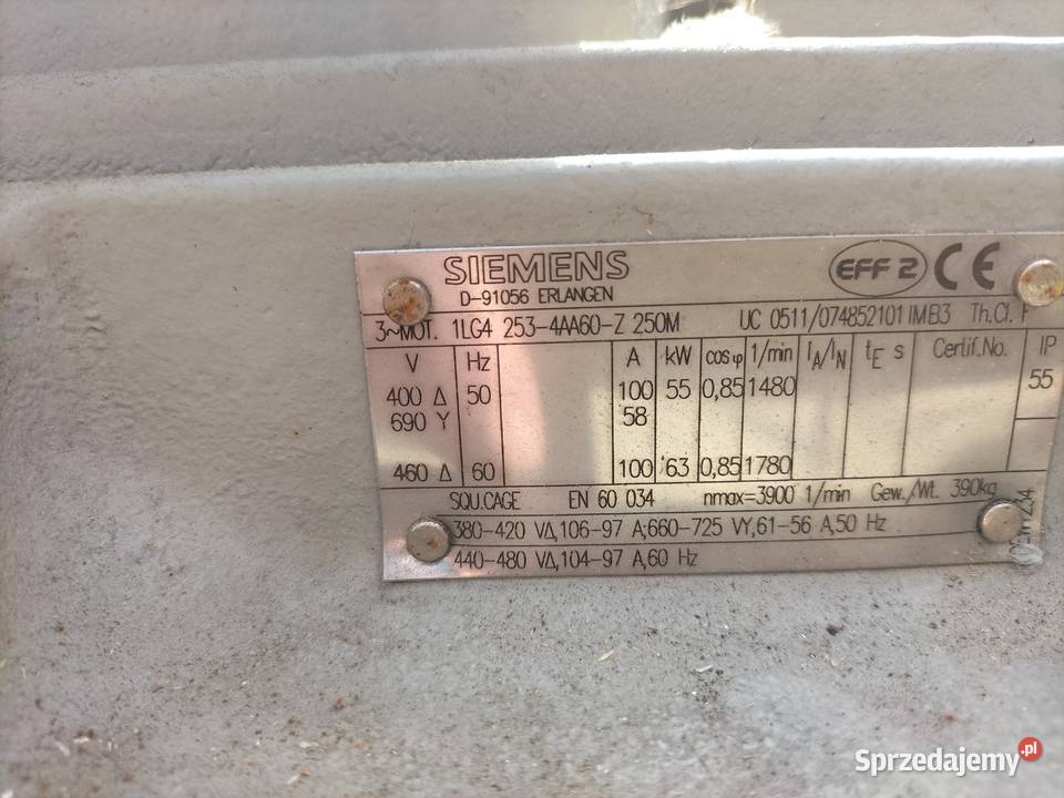 Silnik elektryczny 55kw Toruń sprzedam
