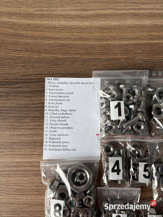 NOWY KOMPLET ŚRUB ŚRUBY NIERDZEWNE OSA M52 Bielsko-Biała