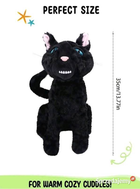 Pluszowy Czarny Kot z Koraliny Koszalin