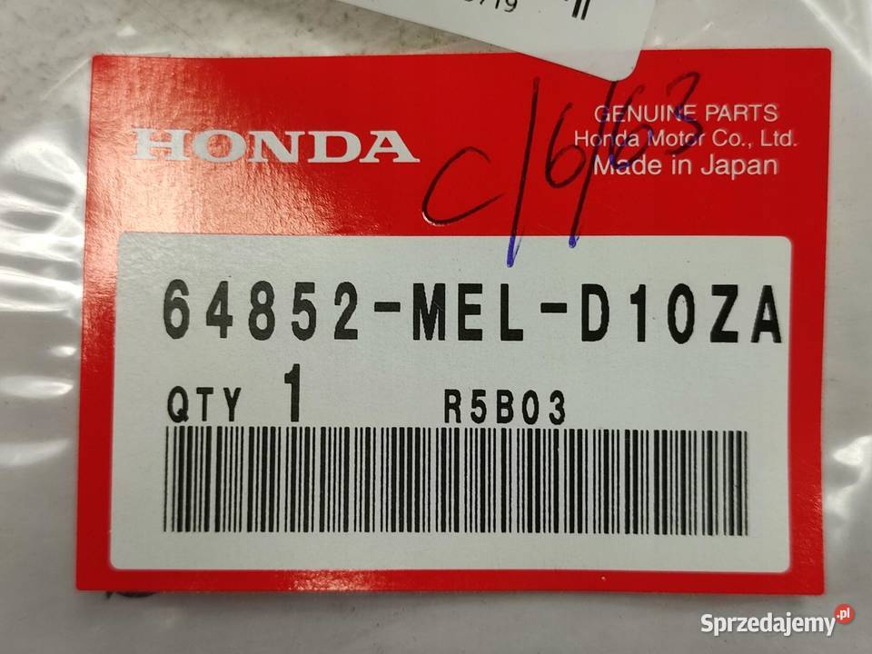 NAKLEJKA HONDA NA BAK L STR HONDA CBR 1000 RR