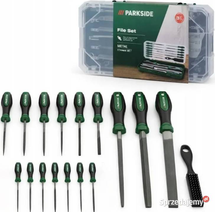 PARKSIDE pilniki warsztatowe zestaw 17 elementów