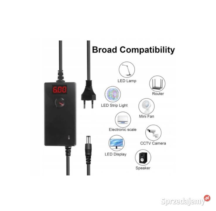 Zasilacz regulowany 412V 3A 36W uniwersalny Chojnice