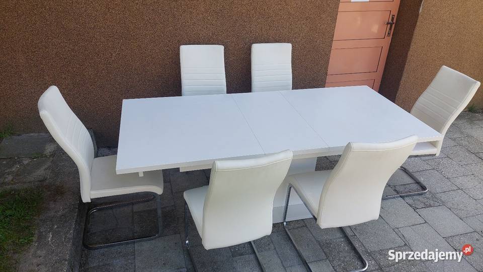 Stół z krzesłami 90cm Poznań sprzedam