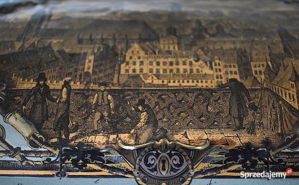 Metalowa puszka ozdobna z lat 80 90 tych kujawsko-pomorskie Chełmno