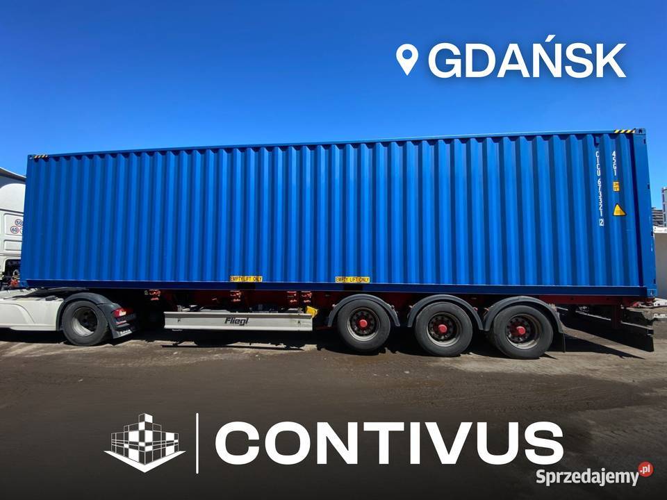 Kontener magazynowy 40 HC 12 metrowy morski Gdańsk