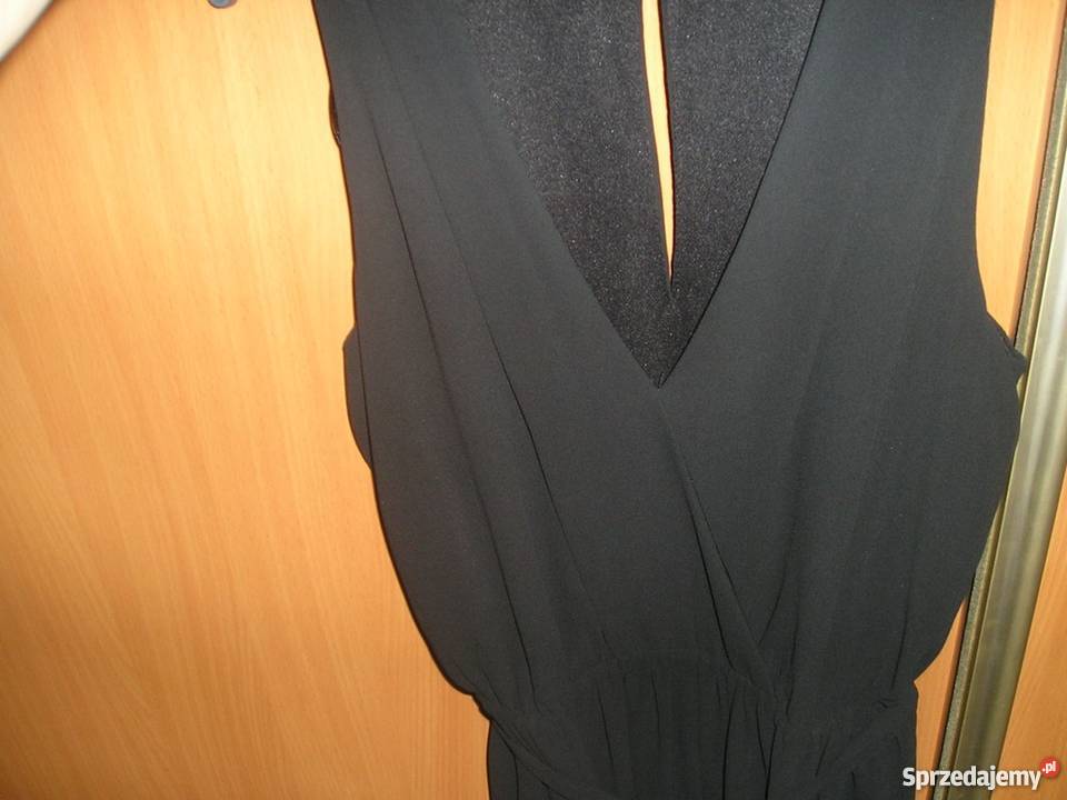 sukienka mgiełka midi mała czarna 36 S L Słupsk