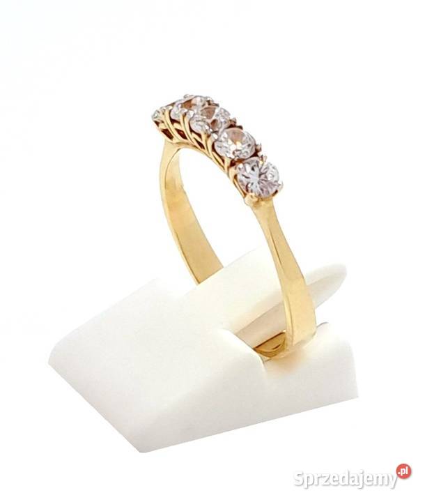 Pierścionek r17 Złoty pr333 korona z kamieniami Biżuteria dla Pań Poznań