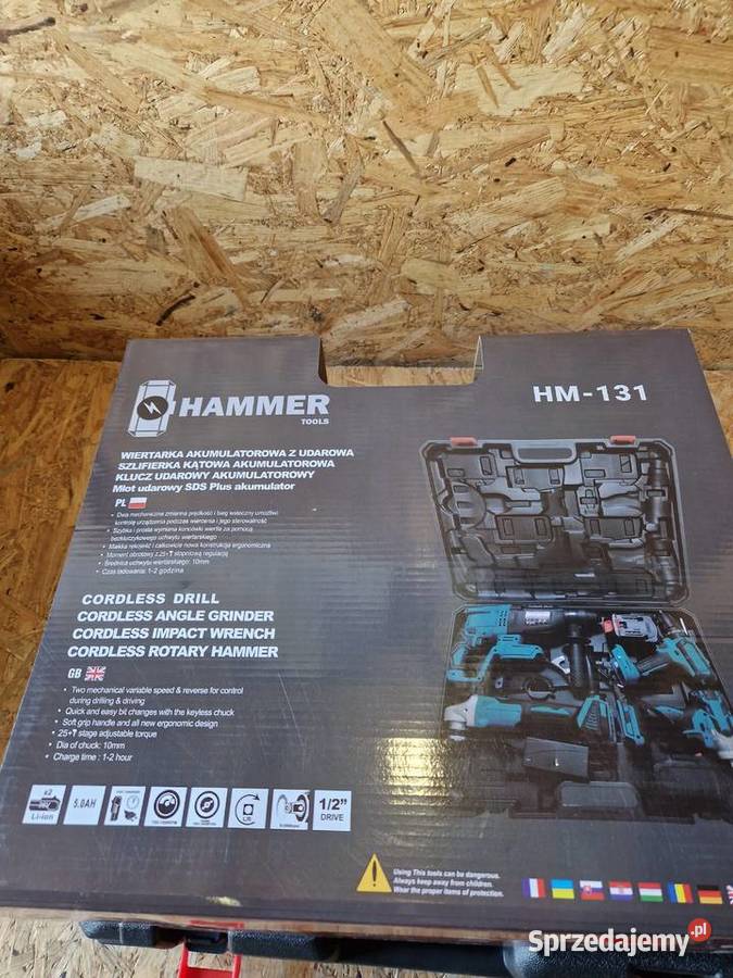 ZESTAW NARZĘDZI AKU 21V 4x BAT 5w1 MŁOT KLUCZ Głogowa