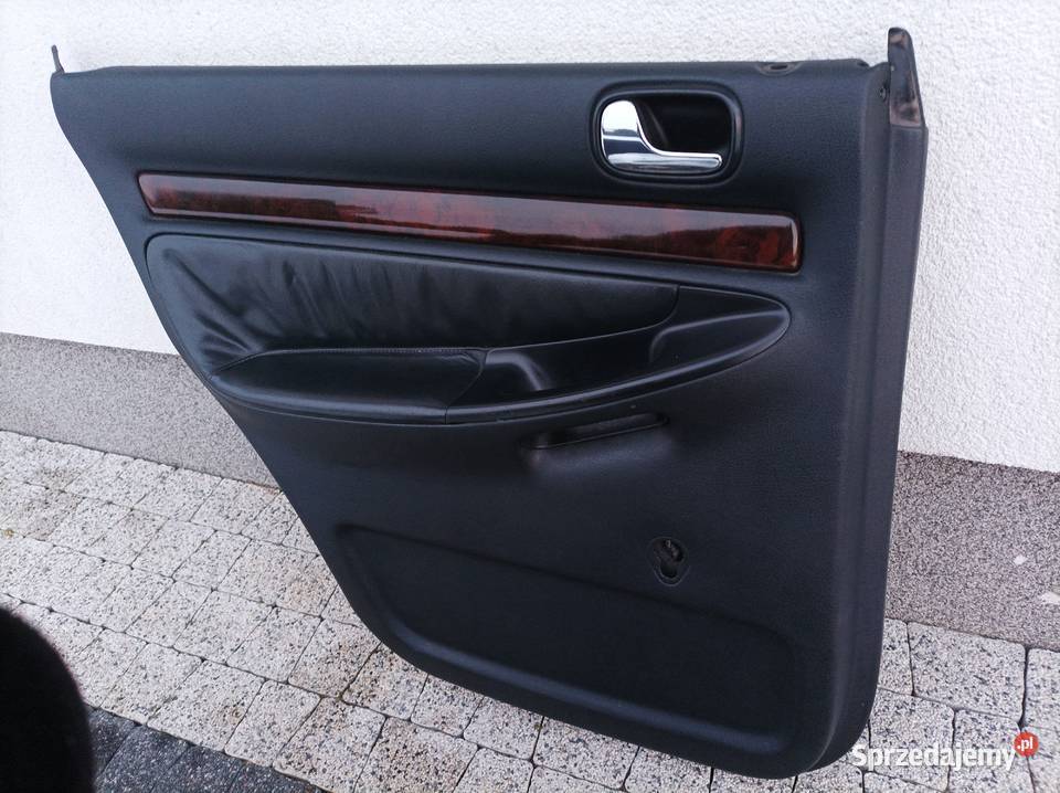 Boczek drzwi lewy tył drewno skóra Audi a4 b5 Radom