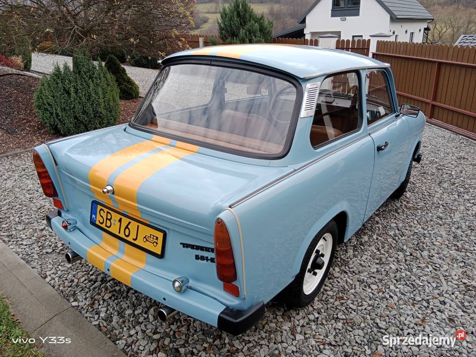 Trabant 601 ZABYTEK Żółte tablice niebieski Bielsko-Biała