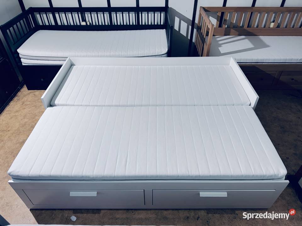 WYPRZEDAŻ 3 sztuki IKEA BRIMNES Leżanka Łóżko z Łóżka