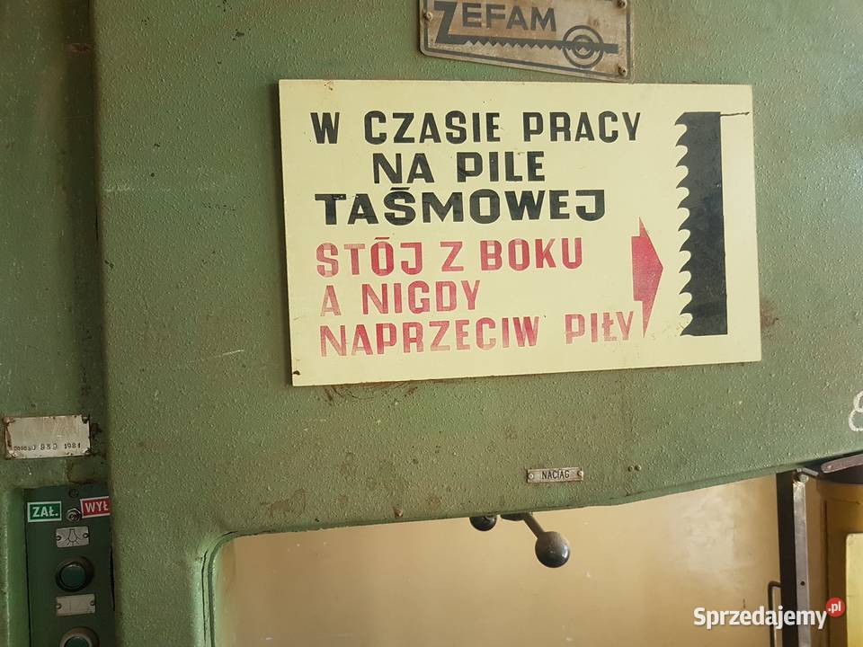 Piła pionowa żefam Taśmowa do drewna Wierzbica
