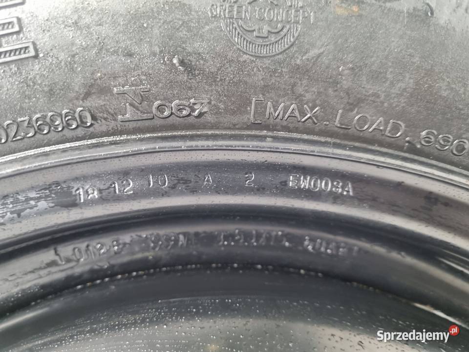 KOŁO DOJAZDOWE Peugeot 207 dojazdówka 12580 R15 Koła lubelskie