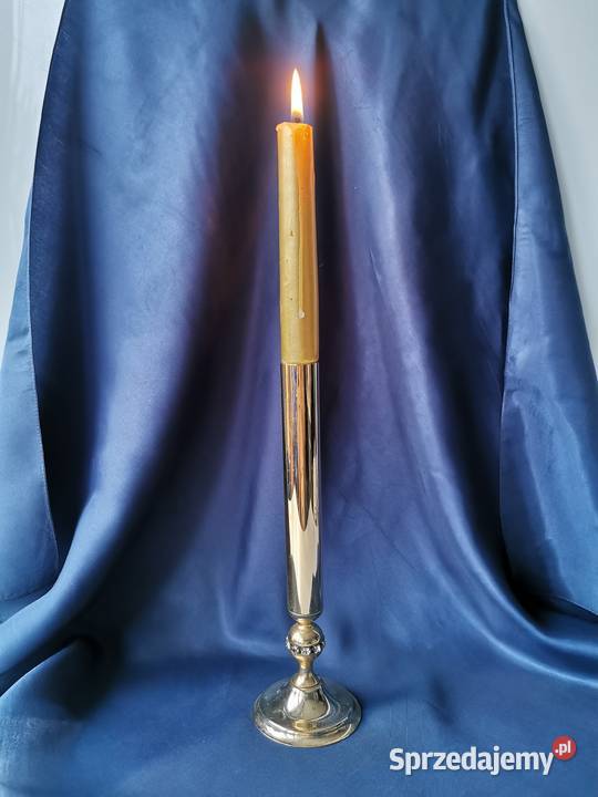 świecznik platerowany 24k złotem Lublin