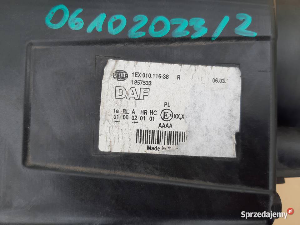 DAF XF 106 REFLEKTOR PRAWY LAMPA FULL LED Lampy przednie Trzciel