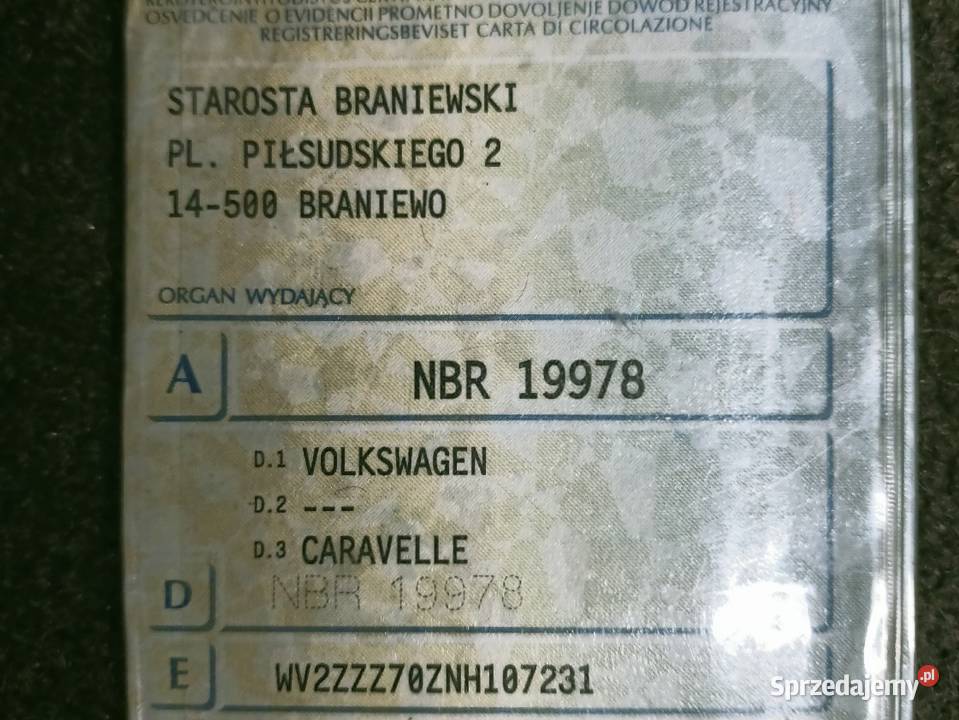 Volkswagen Transporter T4 Caravelle Kętrzyn sprzedam