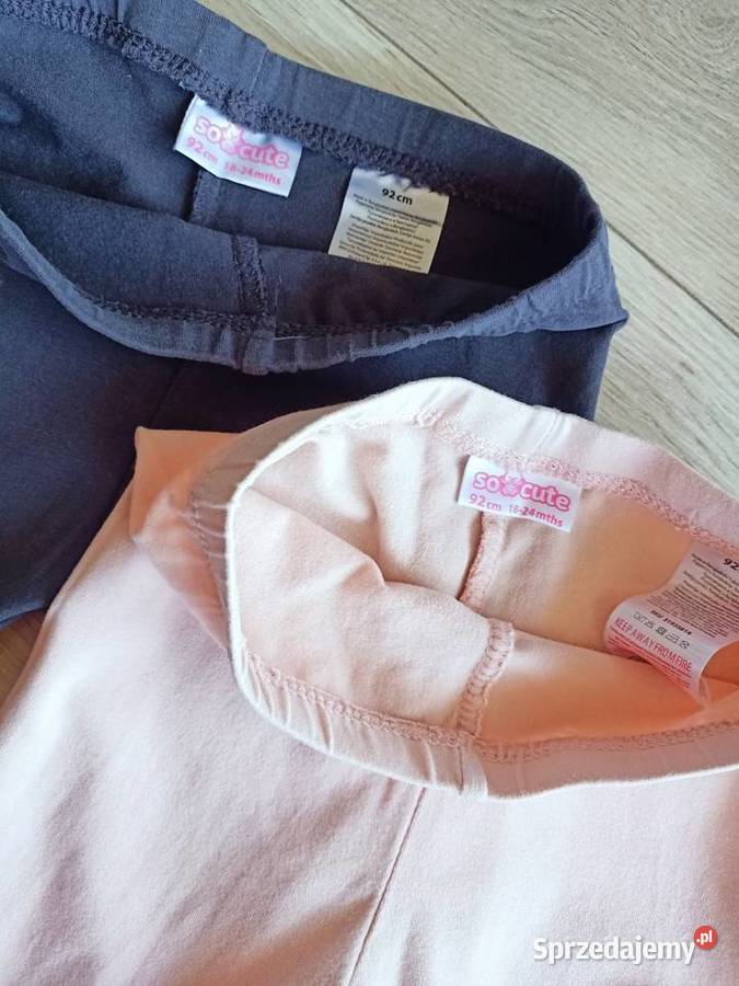 Legginsy getry dziewczęce 2pak różowe i Płock sprzedam