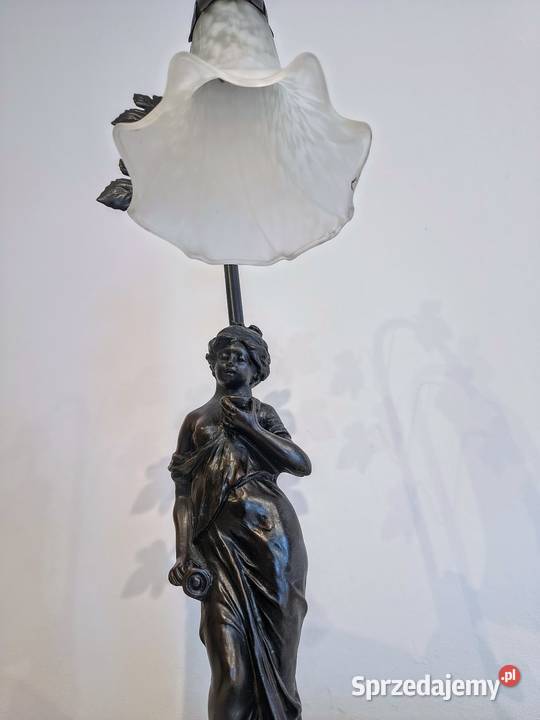 Lampa stołowa nocna biurowa secesja lilia Zaręba sprzedam