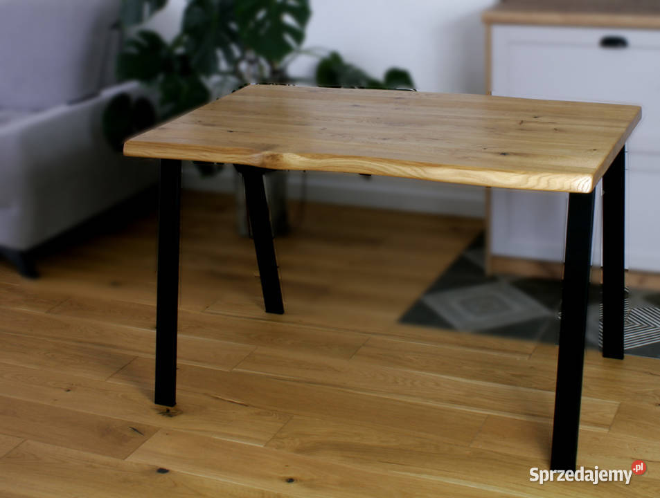 Stół dębowy na metalowych nogach styl loft Wrocław sprzedam