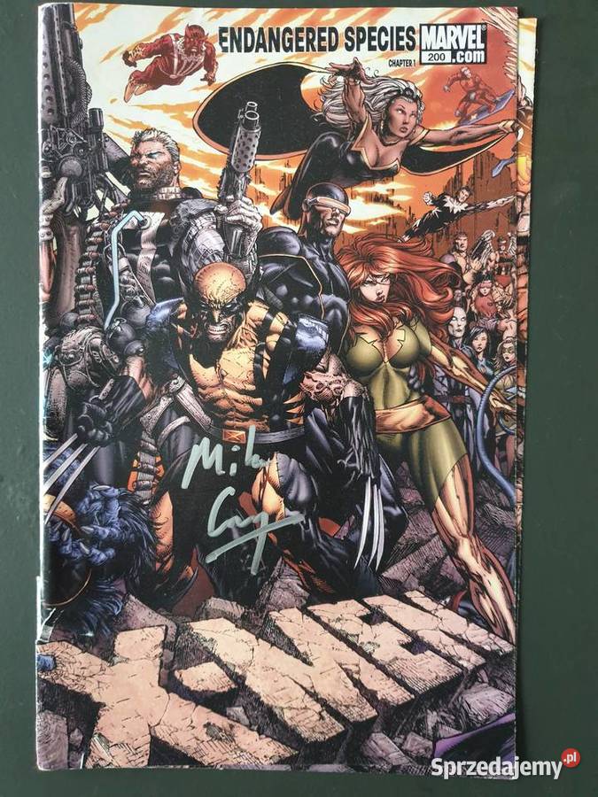 XMen Mike Carey writer autograph kredowy papier
