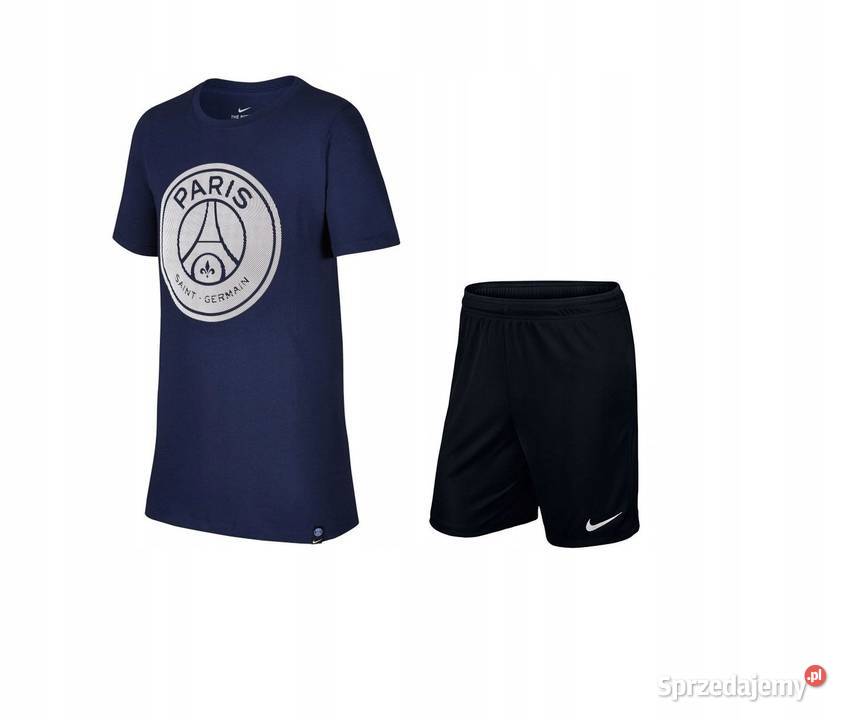 KOMPLET koszulka t-shirt nike PSG PARIS MBAPPE + SPODENKI NI