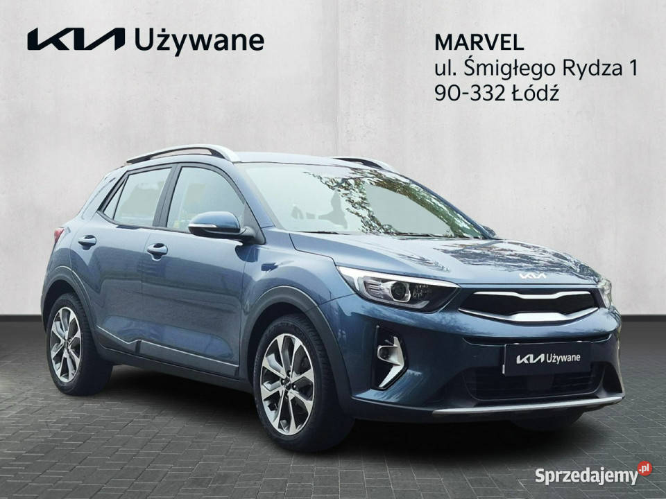 Kia Stonic 10 100 6 MT Wersja L Salon niebieski Łódź