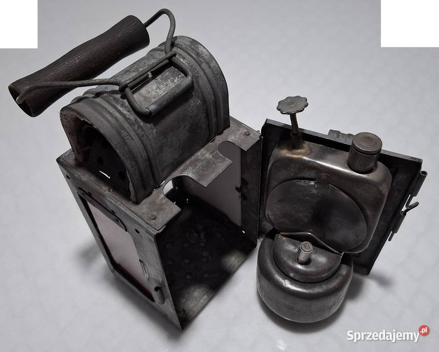 Lampa kolejowa PKP 13x10x21 987g Kolekcje hobby Czeladź