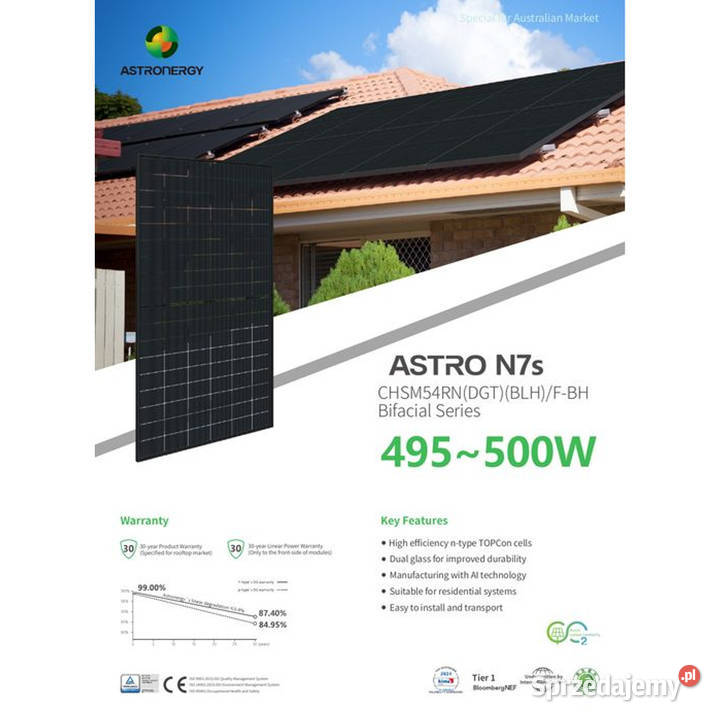 PALETA 36 ASTRONERGY 500W N7 CHSM54RNDGTBLHFBH