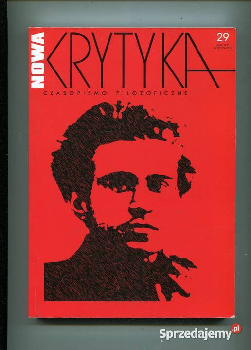 Nowa Krytyka Czasopismo filozoficzne 29 Rok wydania 2012 zachodniopomorskie Szczecin
