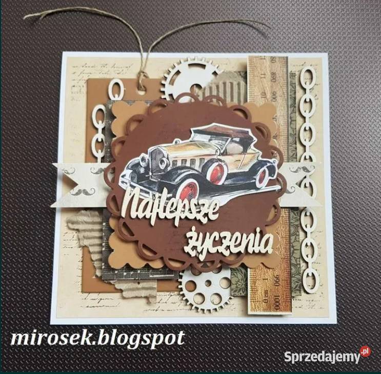 Kartka okolicznościowa męska ręcznie robiona Łódź