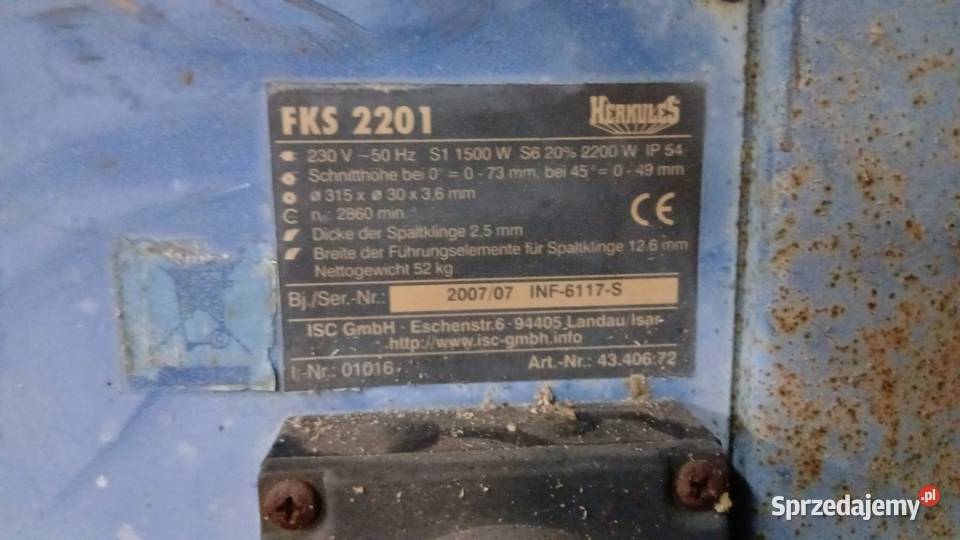 Sprzedam tarczówkę piła tarczowa krajzega kujawsko-pomorskie