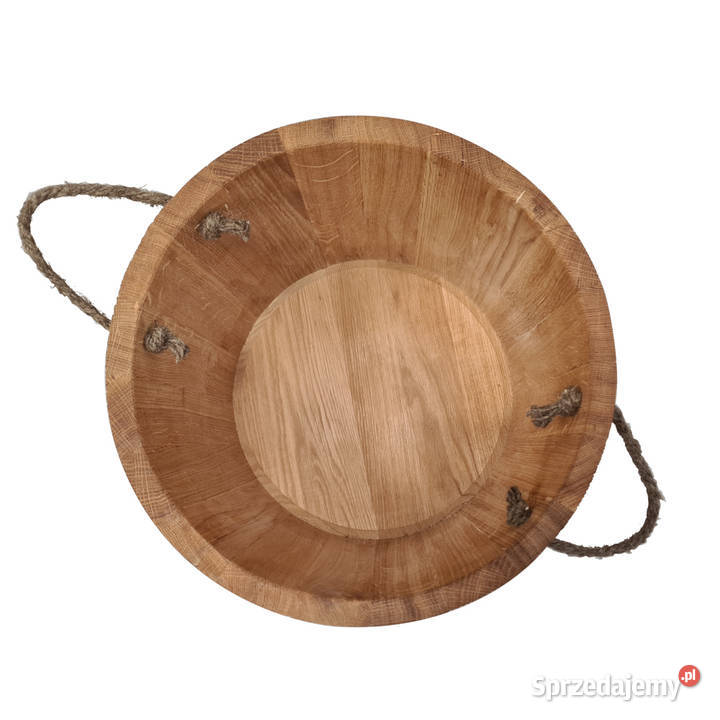 Wiadro beczka drewniana dębowa na witki do sauny Skawina