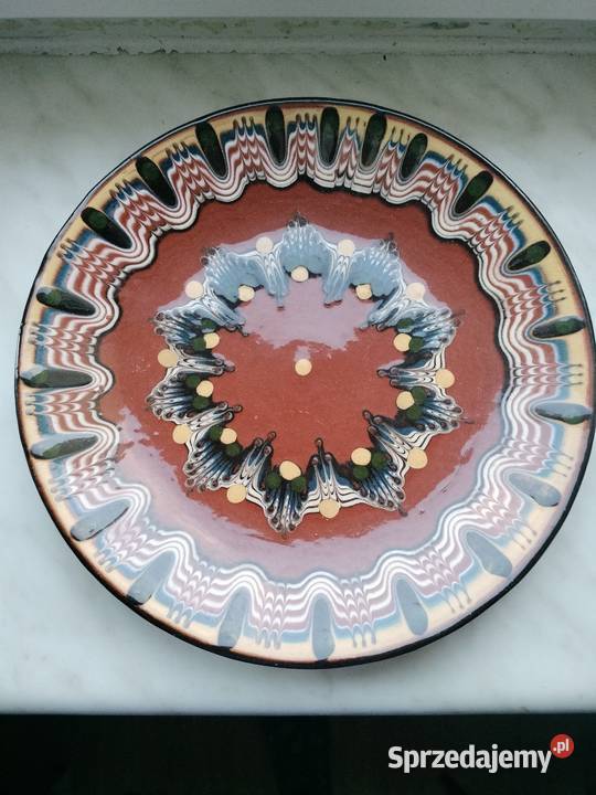Ceramiczny talerz na ścianę 21 z PRL sprzedam